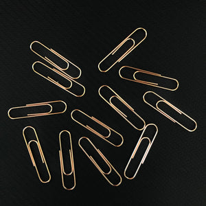 Rose Gold Jumbo Paper Clips